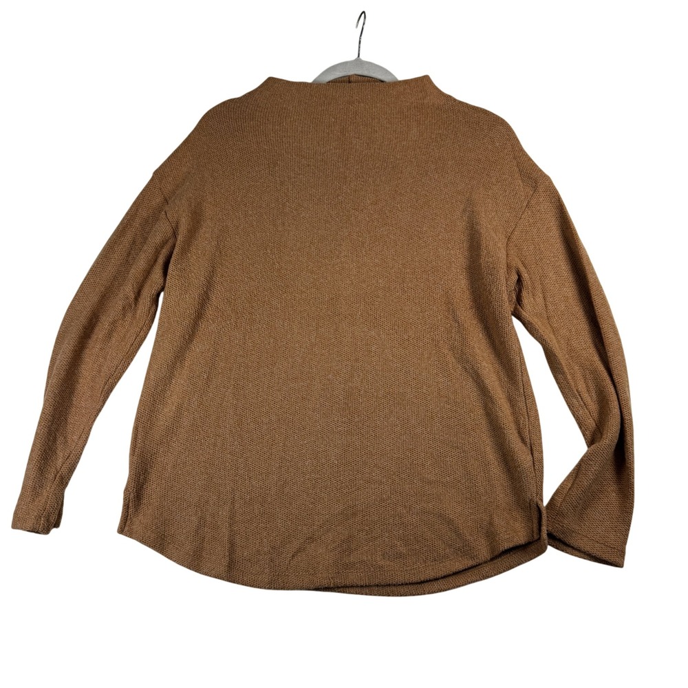Old Navy Womens Medium Brown Mock Neck Long Sleeve Knit Sweater Top